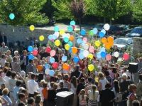 Le lâcher de ballons