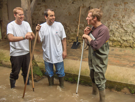 Curage du lavoir en 2008