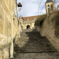 escaliers église de Vétheuil